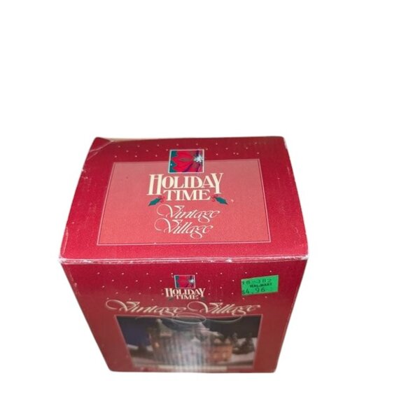 Holiday Time 1991 Vintage Village Church Hand Painted Porcelain Building Mini - Picture 11 of 12